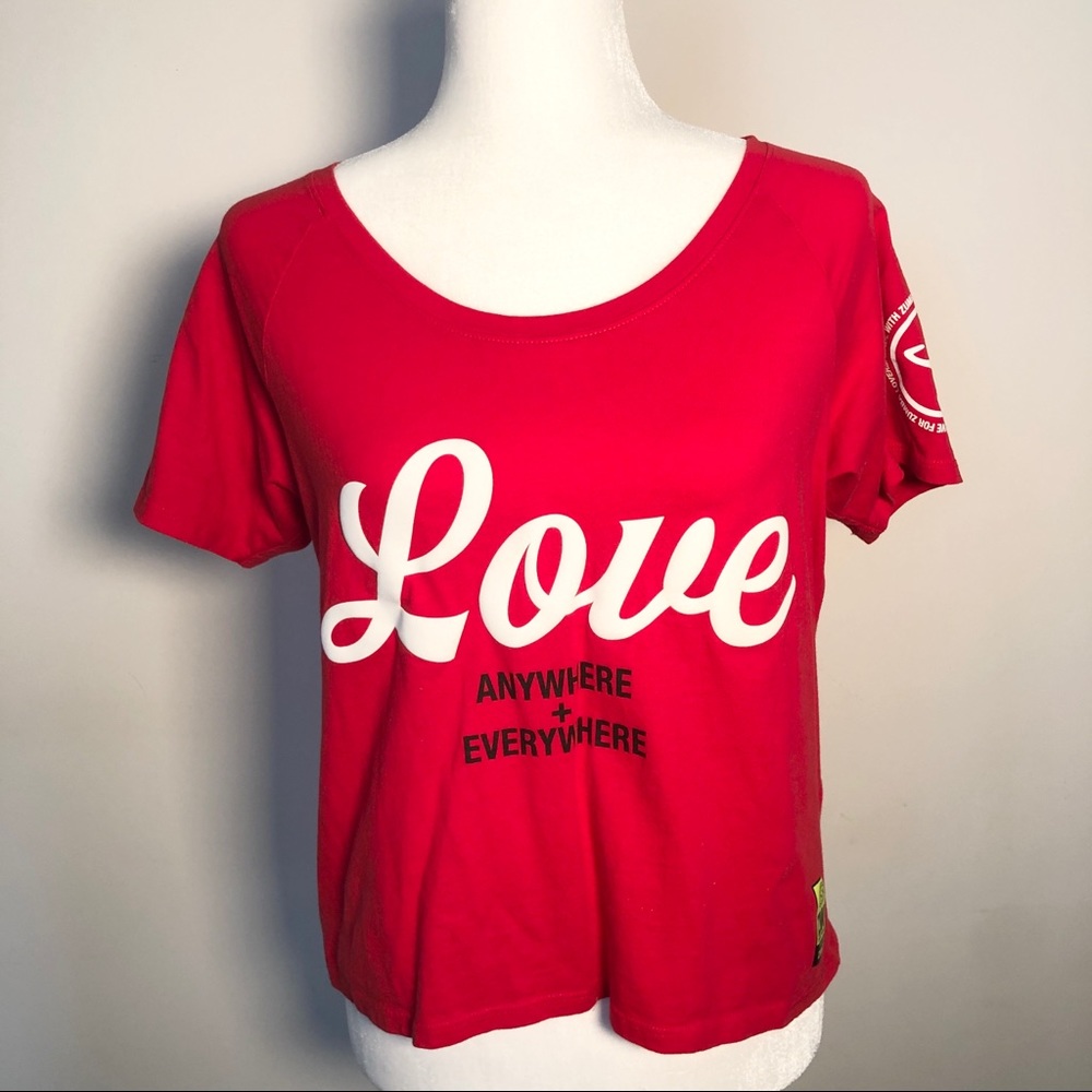 Zumba Design Love Logo crop T size S
